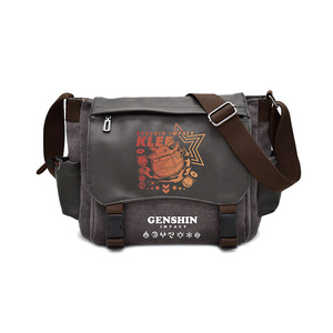 Pokem-on bolso de un solo hombro <span class=keywords><strong>Gengar</strong></span> Genshin Impact Anime lienzo bandolera estudiante viaje deporte bolsa niños regalo ornamento - Product Image 6