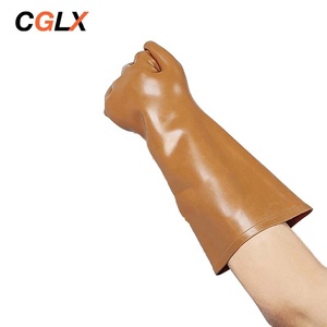 00 Grade 5KV Gants de sécurité isolants électriques en latex haute tension empêchent les gants isolants électriques en caoutchouc naturel <span class=keywords><strong>classe</strong></span> <span class=keywords><strong>0</strong></span> - Product Image 2