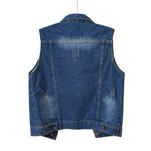 <span class=keywords><strong>Chaqueta</strong></span> Vaquera Nueva para <span class=keywords><strong>Mujer</strong></span>, Talla Grande, Corta, Personalizada, Moderna, Acolchada, <span class=keywords><strong>Sin</strong></span> Mangas - Product Image 2