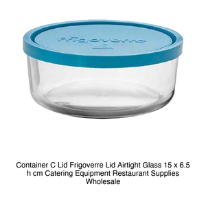 Frigoverre Glass Airtight <b>Container</b> Ø 15 cm H 6.5 cm, with Airtight Lid - Product Image 2