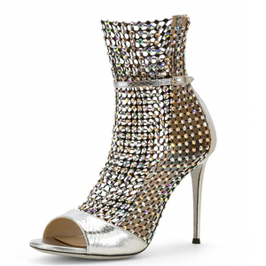 Sandali con Cristalli Luccicanti Economici <span class=keywords><strong>Scarpe</strong></span> da <span class=keywords><strong>Donna</strong></span> Brillanti con Tacco Alto di Qualità - Product Image 5