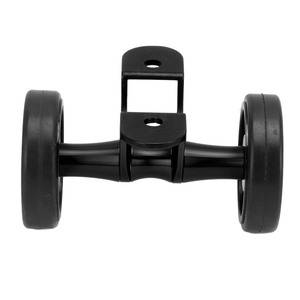 Guardabarros para Bicicleta, Ruedas Dobles Easywheel para Bicicleta Plegable <span class=keywords><strong>Brompton</strong></span>, para Dahon, Negro - Product Image 4