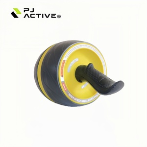 Rueda de Yoga Portátil PINJIAN, <span class=keywords><strong>Rodillo</strong></span> de Ejercicio Abdominal Personalizado al por Mayor, con Asas Antideslizantes para <span class=keywords><strong>Principiantes</strong></span>, <span class=keywords><strong>Entrenamiento</strong></span> de Pérdida de Peso - Product Image 4