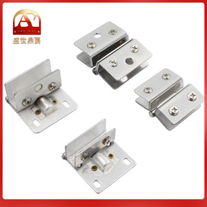 Bisagra de Vidrio de Acero Inoxidable de 135 mm para Montaje en Superficie, Sin Necesidad de Perforación, Accesorio para Puerta de Gabinete - Product Image 5