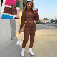 Sweatpants ve Hoodie seti eşofman kadın 3 iki parçalı pantolon koşu Jogger seti kadınlar için özel koşu Jogger takım elbise kadınlar