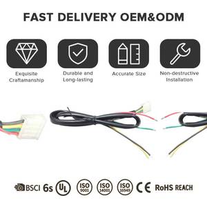 Maßgefertigter IoT-Steuerungs-Kabelbaum mit PVC/PBT-Isoliertem Mehradrigem Flexiblen Kupferkabel und Kabelschuhen für Computer- und Fahrzeugpaneele - Product Image 4