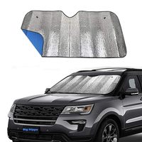 Pare-soleil de pare-brise de voiture épaissi sur mesure en aluminium réfléchissant pour SUV et camion