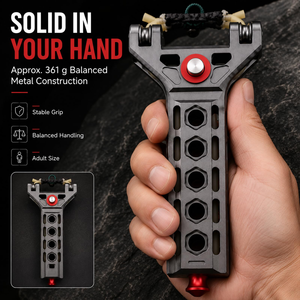 Lance-pierre G4 haute précision, automatique, robuste, en métal, kit complet avec poignée ergonomique pour la pratique du tir sur cible en extérieur - Product Image 2