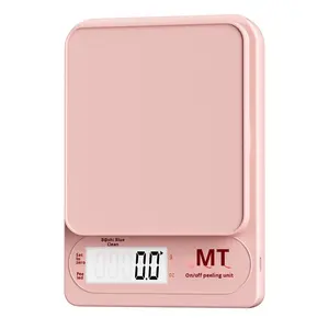 정확한 그램을위한 고정밀 디지털 주방 저울 핑크 작은 가정용 식품 및 베이킹 무게 측정 배터리 전원 - Product Image 5