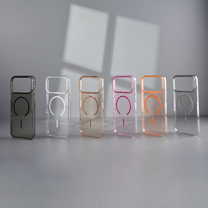 Coque de téléphone transparente en PC pour Android, tendance et fine, pour iPhone, pour Samsung, coque arrière magnétique pour téléphone portable, Funda De Celular - Product Image 3