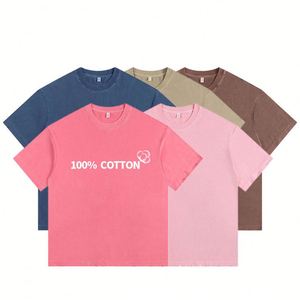 เสื้อยืดคอโอ แขนสั้น ทรงโอเวอร์ไซส์ ผ้าฝ้าย 100% หนัก 260GSM ระบายอากาศได้ดี กันยับ ใส่ได้ทั้งชายและหญิง สไตล์สตรีทแวร์ ไซส์พลัส - Product Image 4