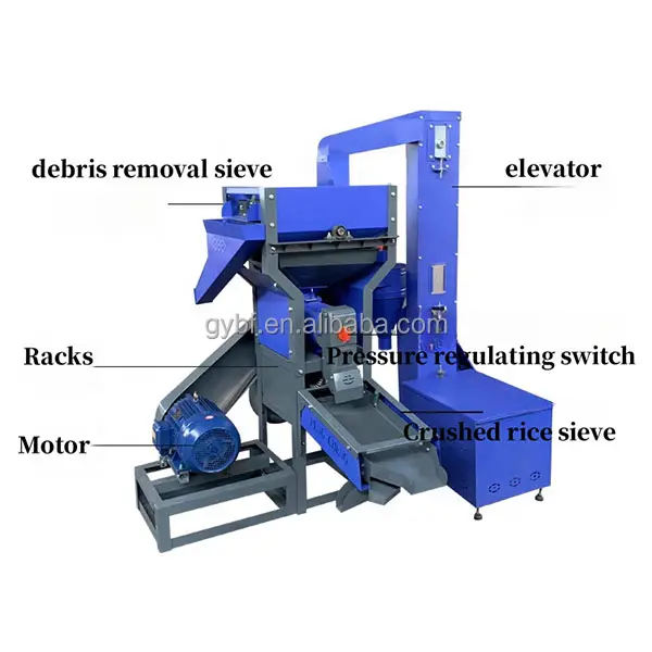 6N70 Wholesale Automatic mini combined rice mill machinery in India rice mill machine price in nepal