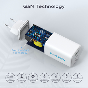 Gan อะแดปเตอร์ชาร์จเร็ว<span class=keywords><strong>65W</strong></span>, อุปกรณ์ชาร์จแบตเตอรี่ในครัวเรือนอะแดปเตอร์ชาร์จ PPS PD แบบสากลชนิด C <span class=keywords><strong>65W</strong></span> สำหรับ iPhone Samsung - Product Image 4