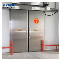 Fabricant de Porte Coulissante de Chambre Froide en Panneau Sandwich, Simple ou Double avec Rail Guide en Aluminium
