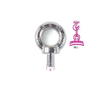 BETA - 082400412 ROBUR-Pernos de ojo de elevación, acero inoxidable forjado A4 (paquete múltiple)-ELEMENTOS EAN 8014230636283 PARA FIJACIÓN - Product Image 2