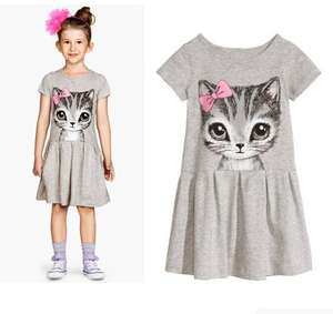 Vestido Informal de Manga Corta para Niñas, Último Diseño, Venta al Por Mayor, Ropa Infantil de China - Product Image 4