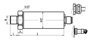 เครื่องส่งสัญญาณแรงดัน4-20mA อเนกประสงค์ CYB4311ขนาดเล็กดีไซน์รูปแท่ง - Product Image 4