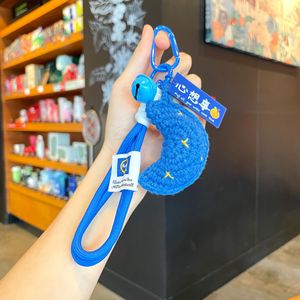 Portachiavi Creativo Fatto a Mano in Filato Lavorato all'Uncinetto a Forma di Cachi e Arachide, Squisito Ciondolo Peluche per Borsa, Portafortuna Unisex - Product Image 4