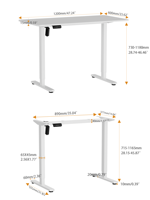 Bureau intelligent réglable en hauteur PRORIALS - Bureau électrique à hauteur réglable avec mémoire de position