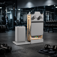 Matériel de sport commercial de luxe personnalisé pour la maison : Reformer Pilates en bois de chêne, pliable, pour le renforcement du tronc