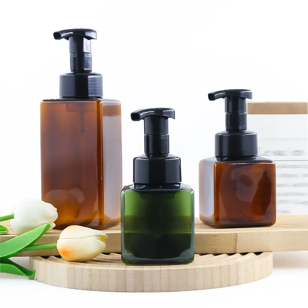 Empty facial mousse foaming soap dispenser 5oz hair care face clean hand wash foam pump bottle 40ml-500ml