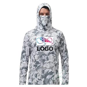 Dalam stok Oem lengan panjang Upf 50 + perlindungan matahari tudung memancing dengan masker wajah modis halus cepat kering memancing Jersey - Product Image 5