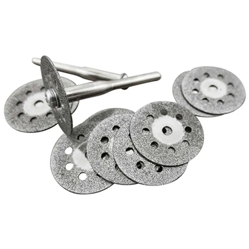 Lames circulaires pour la découpe, outil de découpe de disques de mandrin rotatif, 10 pièces 1 ensemble