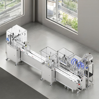 Machine d'emballage automatique de liquides conforme aux normes GMP pour les cosmétiques et les aliments - Remplisseuse de bouteilles en acier inoxydable avec pompe sanitaire CE