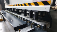 Vente d'usine QC12Y-6 * 2500 entièrement automatique CNC Swing Beam Machine de cisaillement moteur PLC 6mm épaisseur 2500mm capacité de coupe pour