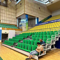Chaise en plastique creuse à haute densité directe d'usine avec dossier Gratand Seat Indoor Fitness Gym Stadium Utilisation Type de boîte-Vente en gros