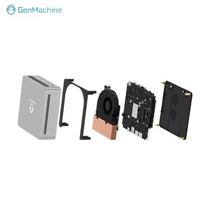คอมพิวเตอร์ขนาดเล็กสำหรับเล่นเกม GenMachine Core Ultra 7 185H พร้อมหน่วยความจำ LPDDR5, SSD, Wifi 6, Bluetooth 5.2, ระบบปฏิบัติการ Windows 11, รองรับจอแสดงผล 4 จอ, USB4, สำหรับธุรกิจ - Product Image 2