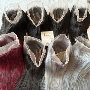 Pelucas de Cabello Humano con Encaje Completo para Trenzas, <span class=keywords><strong>8</strong></span> Pulgadas, Encaje, 100% Cabello Humano Virgen Brasileño, en Existencia - Product Image 6