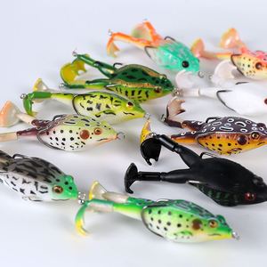 Leurre de surface SNEDA en stock usine, leurre grenouille réaliste à double patte avec spinner, lancer longue distance, couleurs variées <span class=keywords><strong>pour</strong></span> la vente en gros - Product Image 4