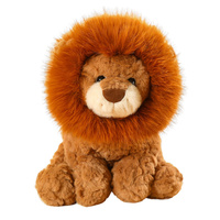 Peluche Lion Doux et Moelleux de 25 cm en Polyester et Coton PP, Design Adorable, Cadeau pour Enfants de 8 Ans et Plus, Compagnon de Jeu