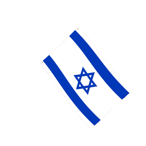 Оптовая продажа 3x5 футов 68D/100D полиэстер, флаги Израиля, Настраиваемые все страны, быстрая доставка от надежного поставщика - Product Image 1