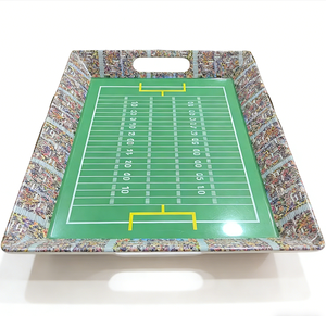 Plateau <span class=keywords><strong>de</strong></span> service en mélamine mate sur le thème du football, 38,7x28,3 cm, pour bière Bitburger - Product Image 5