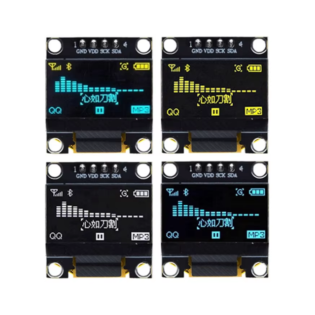 0.96 Inch OLED Display Module - White, Blue, Yellow/Blue Dual Color 128x64 LCD Screen with I2C/IIC Interface