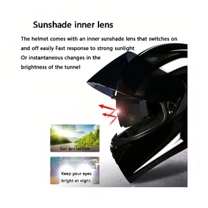 Nouveau Casque de Moto Électrique Hors Piste XL en Matériau ABS, Style Rétro Vintage Visor, pour Cyclisme Sportif Predator - Product Image 6