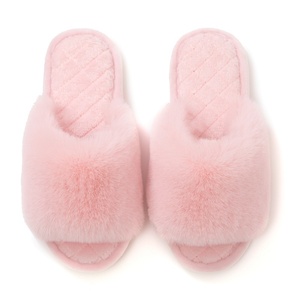 โรงงานรองเท้า ITEC รองเท้าแตะแบบสวมในบ้านบุขนนุ่มทรงปากปลา ขน<span class=keywords><strong>ยาว</strong></span> สำหรับผู้หญิง แฟชั่นรองเท้าใส่ในบ้าน - Product Image 2