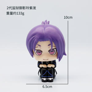Figuras de Acción de Anime de PVC de Cabeza Grande, Versión Q, 10.5 cm, Color Azul, Juego de Juguetes de Dibujos Animados, Coleccionables, Decoración para Automóviles, Venta al por Mayor - Product Image 6