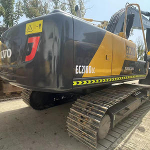 Excavadora de orugas VOLVO 210 usada, equipo pesado hidráulico de 20 toneladas, excavadora Volvo de segunda mano bien mantenida para la construcción - Product Image 2