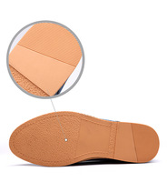 Chaussures décontractées pour hommes, chaussures de ville mat grandes tailles 40-48, semelles extérieures en caoutchouc élastique de style britannique, semelle intermédiaire en PU, doublure en similicuir