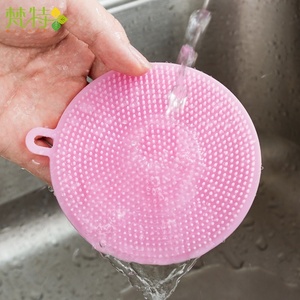 Multipurpose Silicone Sponges Kitchen <b>Scrub</b> <b>Brush</b> for Dish Pot and Veggies Fruit Non Stick Dish Washing <b>Brush</b> - Product Image 2