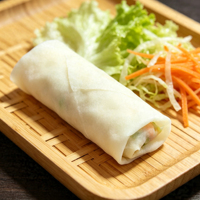 Nouilles de printemps surgelées IQF, faibles en calories, prêtes à cuisiner, certifiées Halal, compatibles friteuse à air, vente en gros B2B