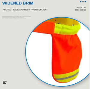 หมวกแบบแข็งสะท้อนแสงมองเห็นได้ชัดเจนหมวกสะท้อนแสงตาข่ายเต็มหมวกกันแดด - Product Image 5