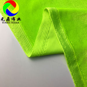 ラグジュアリー94% ポリエステル6% スパンデックス240GSM韓国KS 4ウェイストレッチベルベットBludruスパンデックスロイヤルベルベット室内装飾生地ドレス用 - Product Image 4