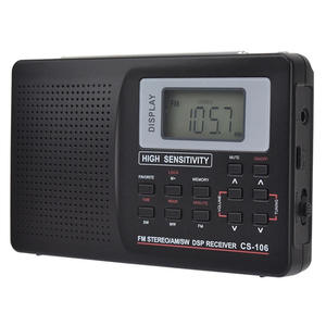 Factory Digital DSP Radio CS106 FM Stereo AM SW Full Band 10x10x10cm LCD Display Micro <b>USB</b> Charging for Home Outdoor Use - Product Image 5