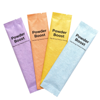 Conception personnalisée d'une feuille d'aluminium thermoscellée Sachet d'emballage individuel portable instantané pour boisson au lait café en poudre de sucre en bâton