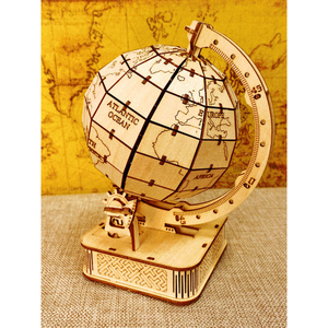 3D <span class=keywords><strong>globo</strong></span> di legno Puzzle giocattolo da te meccanico assemblare blocco da costruzione Set mappa del mondo regalo per gli adolescenti terra modello di legno naturale - Product Image 5