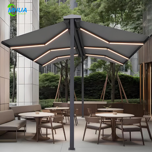 Toldo de aluminio retráctil de doble cara moderno personalizado <span class=keywords><strong>para</strong></span> jardín al aire libre, toldo de mariposa decorativo <span class=keywords><strong>para</strong></span> <span class=keywords><strong>terraza</strong></span> y restaurante - Product Image 2